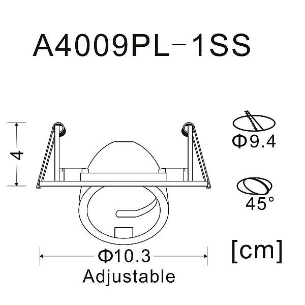 Точечный светильник Arte Lamp Accento A4009PL-1SS