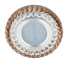 Встраиваемый светильник Fametto Luciole DLS-L132 GU5.3 Chrome/Brown