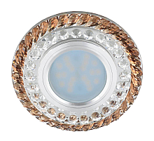 Встраиваемый светильник Fametto Luciole DLS-L132 GU5.3 Chrome/Brown