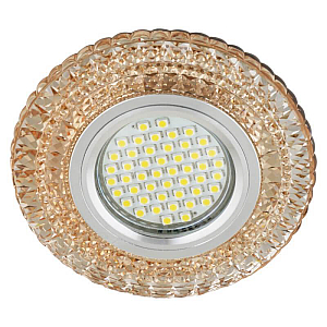 Встраиваемый светильник Fametto Fiore DLS-F131 GU5.3 Chrome/Gold
