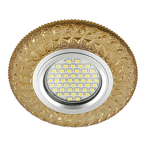 Встраиваемый светильник Fametto Luciole DLS-L144 Gu5.3 Glassy/Gold