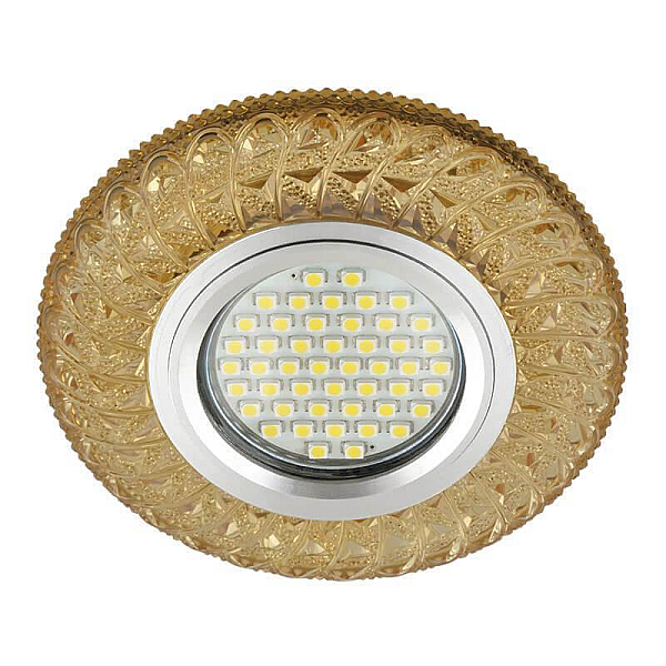 Встраиваемый светильник Fametto Luciole DLS-L144 Gu5.3 Glassy/Gold