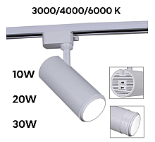 Трековый однофазный светильник Reluce 06650-9.3-LED10/20/30W CCT WT