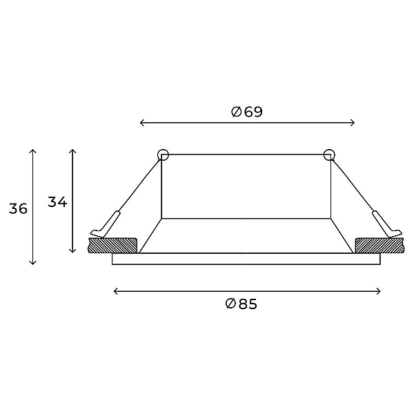Точечный встраиваемый светильник Hesby Lighting Sogne HSBL_0177