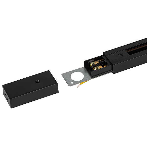 Комплект Эра TR-SET-200-1PT-PC BK шинопровод однофазный с профилем для натяжного потолка 2м черный Б0072543