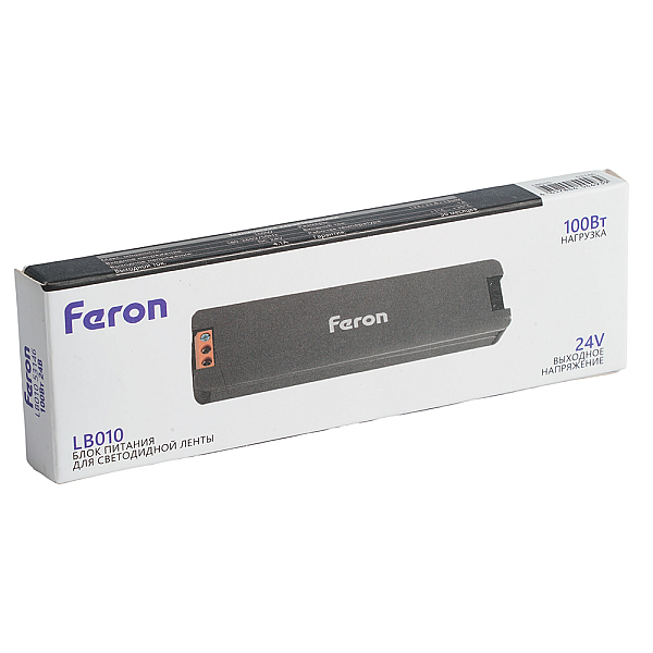 Трансформатор электронный для светодиодной ленты 300W 12V IP67 (драйвер), LB007 Feron 53146