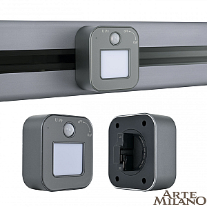 Трековая подсветка Arte Milano Am-track-sockets 380022TLS/LWS Grey