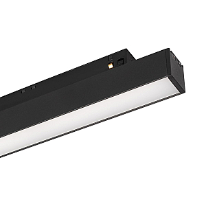 Трековый магнитный светильник Arlight MAG-ORIENT-FLAT-L350-12W Day4000 (BK, 100 deg, 48V) (IP20 Металл) 048750(1)