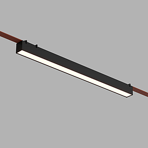 Трековый однофазный светильник Denkirs Belty linear DK5676-BK