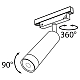 Трековый светодиодный светильник для магнитного шинопровода Maytoni Track Lamps TR019-2-7W3K-B
