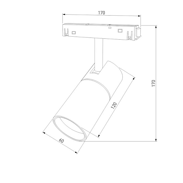Трековый светильник Elektrostandard Slim Magnetic 4690389178887