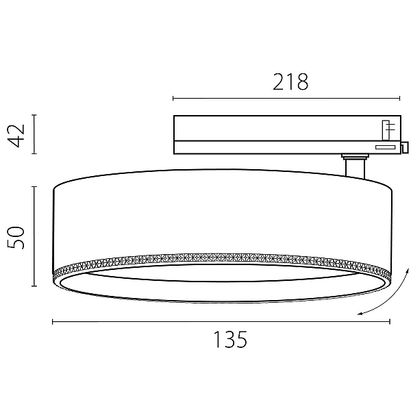 Трековый трехфазный светильник Quattro LED с управлением TRIAC Lightstar Alta Pro A5746TRIAC