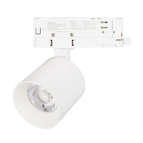 Трековый трехфазный светильник Arlight LGD-DYKE-4TR-R60-8W Day4000 (WH, 50 deg, 230V, DALI) (IP20 Металл) 058683