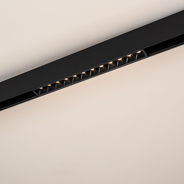 Трековый магнитный светильник Arlight MAG-ORIENT-LASER-L235-8W Warm3000 (Черный, 24 deg, 48V, DALI) (IP20 Металл) 033829(1)
