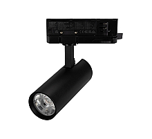 Трековый трехфазный светильник Arlight LGD-GERA-TRUECOLOR-4TR-R55-10W Day4000 CRI98 (Черный, 24 deg, 230V) (IP20 Металл) 059891