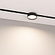 Трековый магнитный светильник Arlight MAG-MICROCOSM-RONDO-R113-12W Warm2700 (BK, 100 deg, 24V) 055471