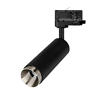 Трековый трехфазный светильник Arlight LGD-GESTIA-TRACK-4TR-R51-10W Day4000 (BK-NI, 25-50 deg, 230V) (IP20 Металл) 059384