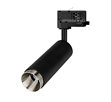 Трековый трехфазный светильник Arlight LGD-GESTIA-TRACK-4TR-R51-10W Day4000 (BK-NI, 25-50 deg, 230V) (IP20 Металл) 059384