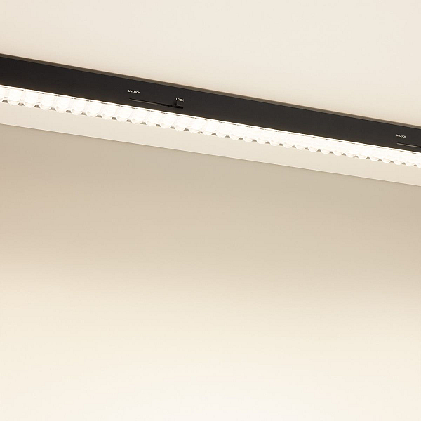 Трековый трехфазный светильник Arlight LGD-LUNGO-4TR-L1200-39W-60W Day4000 (Черный, двойной асимметричный 2х20 deg, 230V) (IP20 Металл) 064269