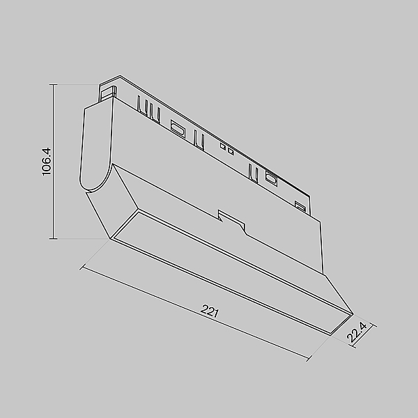 Трековый светильник Maytoni Technical TR036-4-12WTW-DD2-B