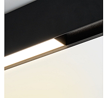 Трековый магнитный светильник Arlight MAG-FLAT-45-L205-6W Warm3000 (BK, 100 deg, 24V, DALI) 046576