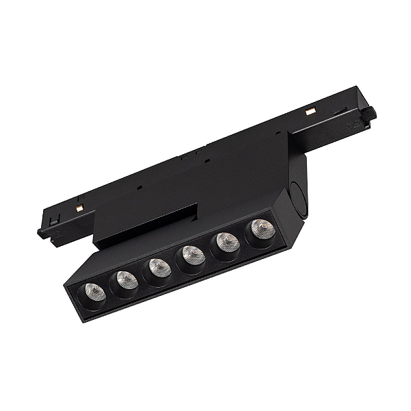 Трековый магнитный светильник Arlight MAG-ORIENT-DOTS-FOLD-S195-6W Day4000 (BK, 30 deg, 48V) 041921
