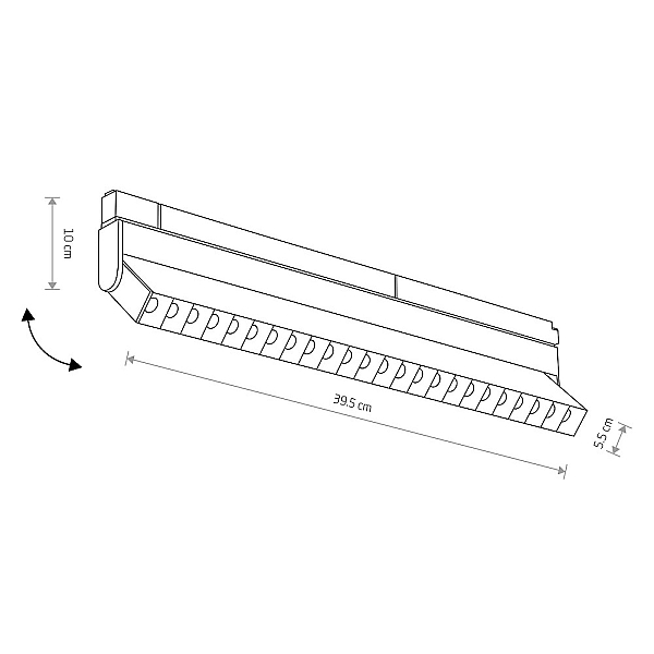 Трековый магнитный светильник Nowodvorski Focus Led Black 10645
