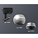 Трековый однофазный светильник с подсветкой Ambrella Light Track System XT1103030 (A2521, C1103, N7033)