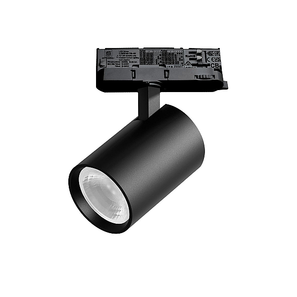Трековый трехфазный светильник Quattro LED 36G с адаптером Lightstar Alta Base A5237QT36G (215237 + 594037 + 215203)
