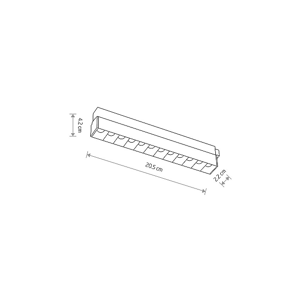 Трековый магнитный светильник Nowodvorski Focus Led Black 10644