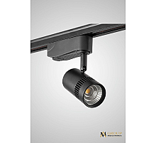 Трековый однофазный светильник AM Group AM230-7W BK 3000K