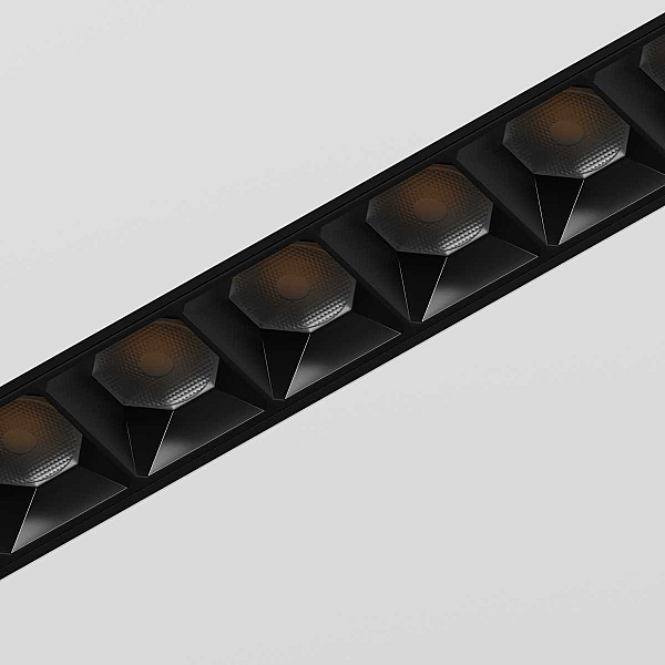 Трековый линейный светильник направленного света Hesby Lighting ElDeko 220мм-3000К, 12Вт, черный HSBL_0146