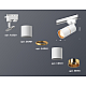 Трековый однофазный светильник Ambrella Light Track System XT6301020 (A2520, C6301, A2062, C6301, N6113)