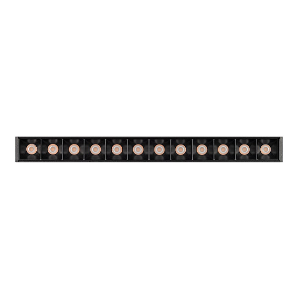 Трековый магнитный светильник Arlight MAG-ORIENT-LASER-L235-8W Warm3000 (Черный, 24 deg, 48V) (IP20 Металл) 033615(1)