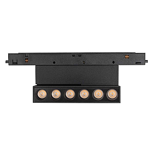 Трековый магнитный светильник Arlight MAG-ORIENT-DOTS-FOLD-S195-6W Day4000 (BK, 30 deg, 48V, DALI) 041529