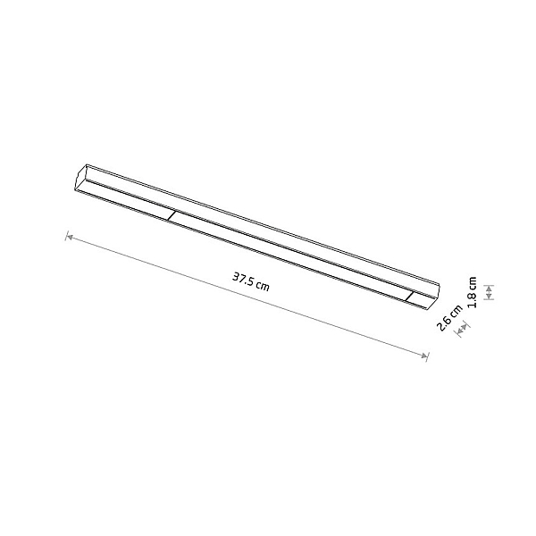 Трековый магнитный светильник Nowodvorski Line Led Black 11307