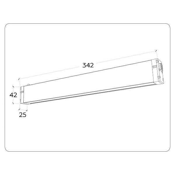 Трековый светодиодный светильник Ambrella Light Track System Magnetic 220V GL1272