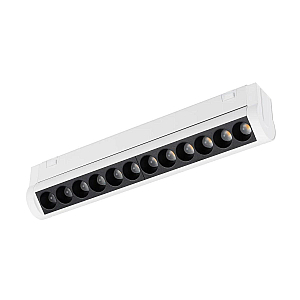 Трековый магнитный светильник Arlight MAG-VIBE-LASER-TURN-L209-12W Warm3000 (WH, 24 deg, 48V) 044428