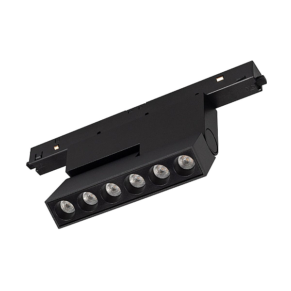 Трековый магнитный светильник Arlight MAG-ORIENT-DOTS-FOLD-S195-6W Warm3000 (BK, 30 deg, 48V) 042013