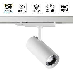 Трековый трехфазный светильник Novotech Port Nail 359585