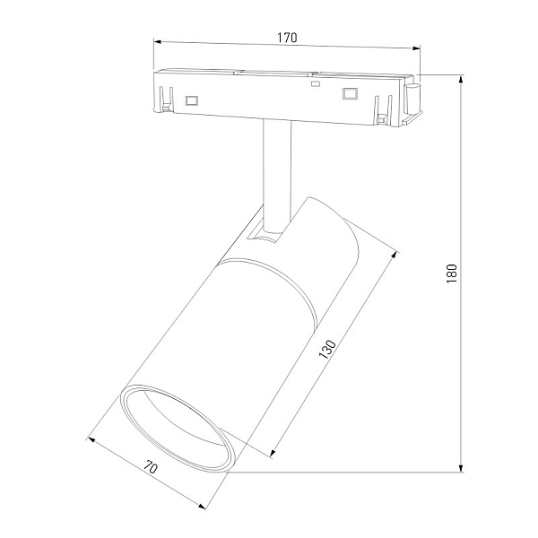Трековый светильник Elektrostandard Slim Magnetic 4690389178894
