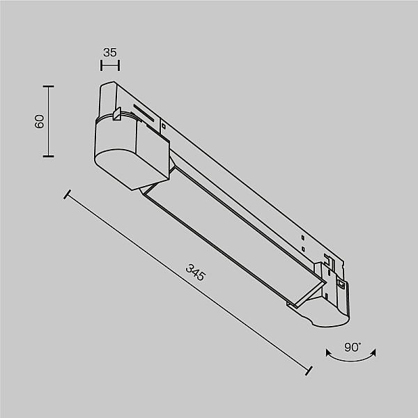 Трековый трехфазный светильник Maytoni Technical Basis TR196-3-10W4K-B(N)