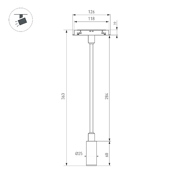 Трековый светодиодный светильник Arlight Mag-Orient-Spot-Flex-R25-3W Day4000 044647