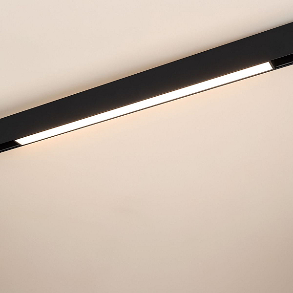 Трековый магнитный светильник Arlight MAG-ORIENT-FLAT-L465-16W Day4000 (BK, 100 deg, 48V, DALI) 033613(1)