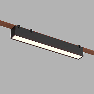 Трековый однофазный светильник Denkirs Belty linear DK5574-BK