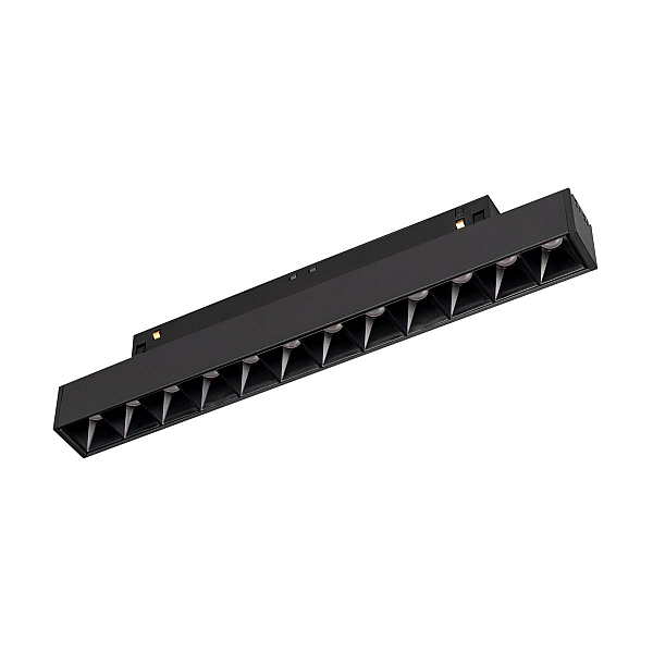 Трековый магнитный светильник Arlight MAG-ORIENT-LASER-L235-8W Warm3000 (Черный, 24 deg, 48V) (IP20 Металл) 033615(1)