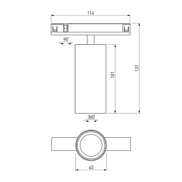 Трековый магнитный светильник Elektrostandard Line Magnetic 85525/01 4690389220630 a072699
