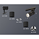 Трековый однофазный светильник Ambrella Light Track System XT6302002 (A2521, C6302, A2060, C6302, N6132)