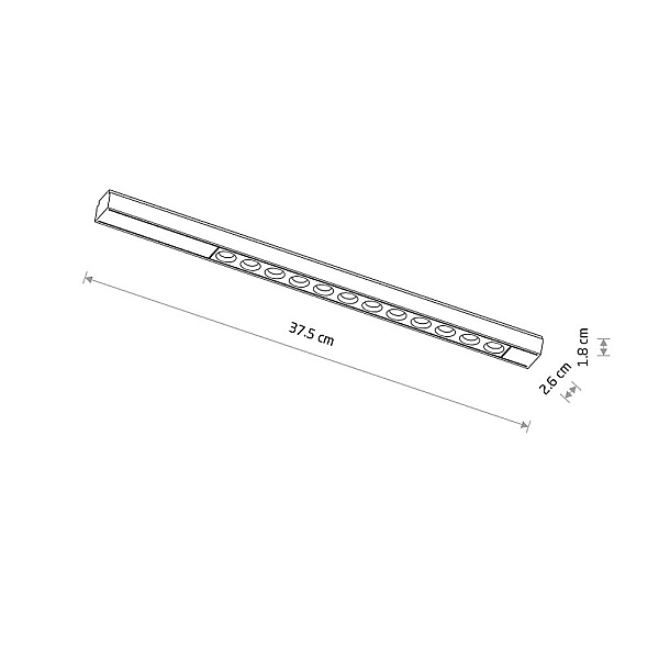 Трековый магнитный светильник Nowodvorski Focus Led Black 11331