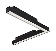 Трековый магнитный светильник Arlight MAG-ORIENT-FLAT-ANGLE-L295-18W Day4000 (BK, 100 deg, 48V) (IP20 Металл) 058209